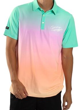 Sunday Swagger Sunset Men’s  Signature Golf Polo Shirt Size 3XL